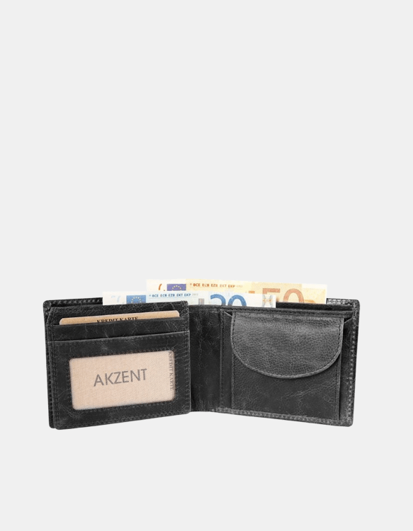 Moška denarnica Akzent Slim Guard črna