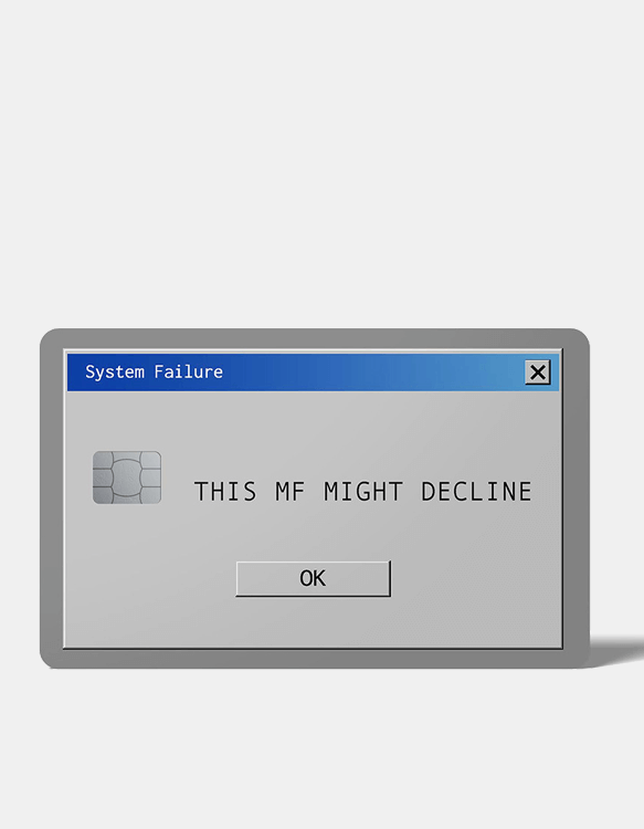 CardSticker Declined