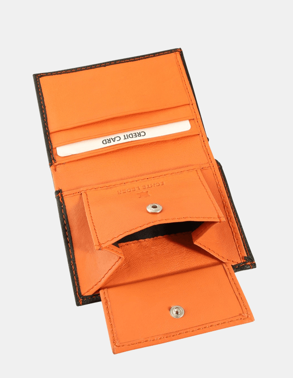 Moška denarnica Excellanc Mini črno-oranžna