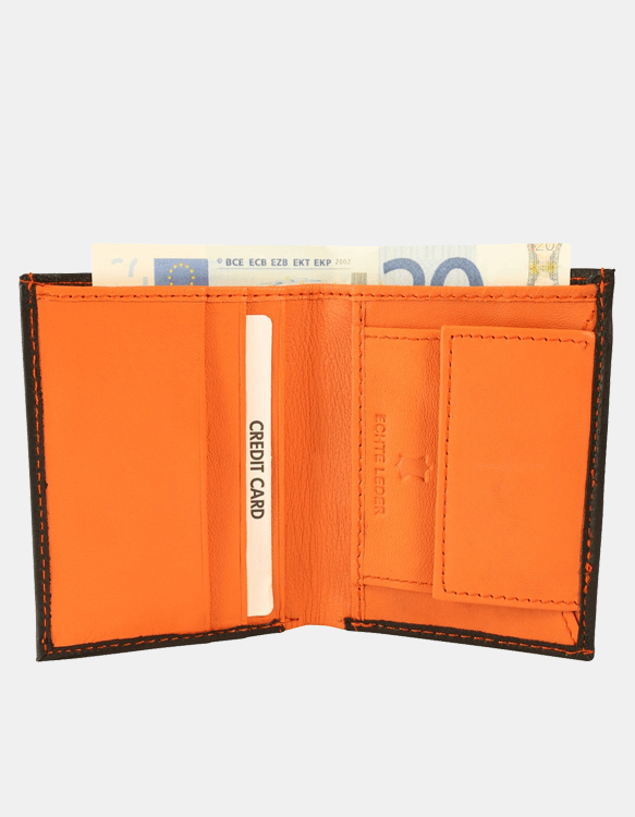 Moška denarnica Excellanc Mini črno-oranžna