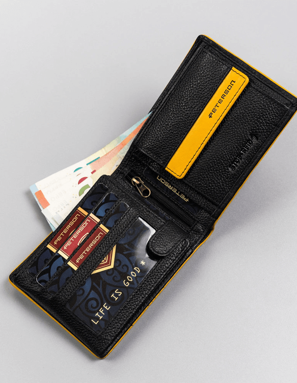 Moška denarnica Peterson Belmonte rumena